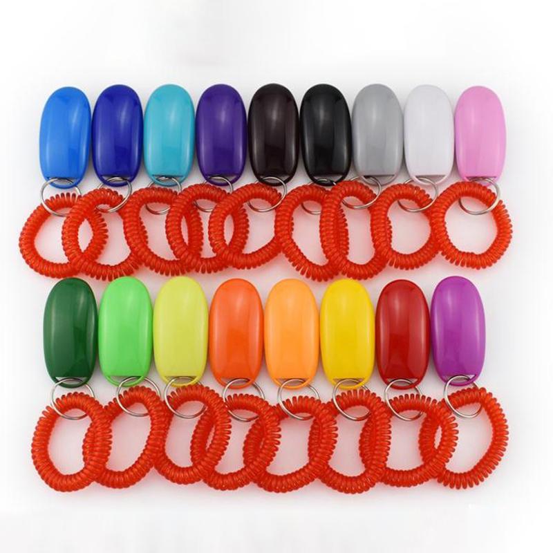 Dog Training Whistle Clicker Wrist Strap Dogs Training Tools Portable Dog Clicker Toys Pet Training Clicker Pet Supplies