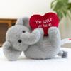 Creative Heart Stealing Animal Plush Toy Wedding Pressing Doll Love Baby Elephant Ornament Pink Pig Valentine's Day Gift