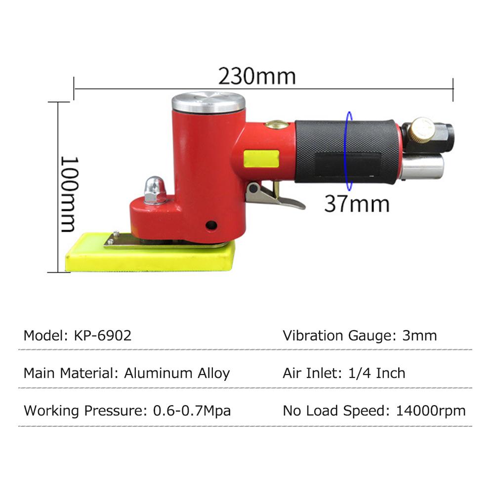 Mini Straight Line Air Sander with 2 Sanding Pads Random Orbital Pneumatic Sander Air-operated