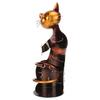 Cat Wine Holder Rack Metal Decorative Cat Shaped Wine Holder Stand Wine Bottle Holder Sculpture for