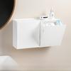 Wall-Mounted Bathroom Storage Box for Toilet Paper, Towels, and Sanitary Napkins