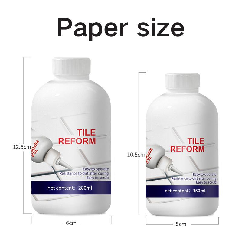 Waterproof Tile Grout Filler Sealant For Kitchen Bathroom White Joint Filler Restore And Update Tile Joint Lines, Crevices, Grout Pens