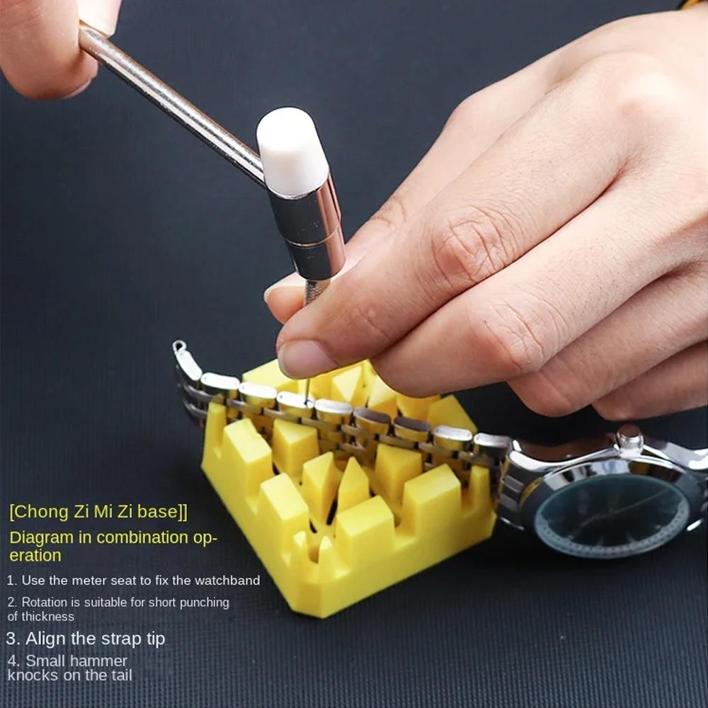 147 Parts Watch Repair Tool Kit for Disassembly Installation Maintenance Adjusting Straps Replacing Batteries