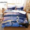 Swan Bedding Set Duvet Cover Set 3d Bedding Digital Printing Bed Linen Queen Size Bedding Set Fashion Design