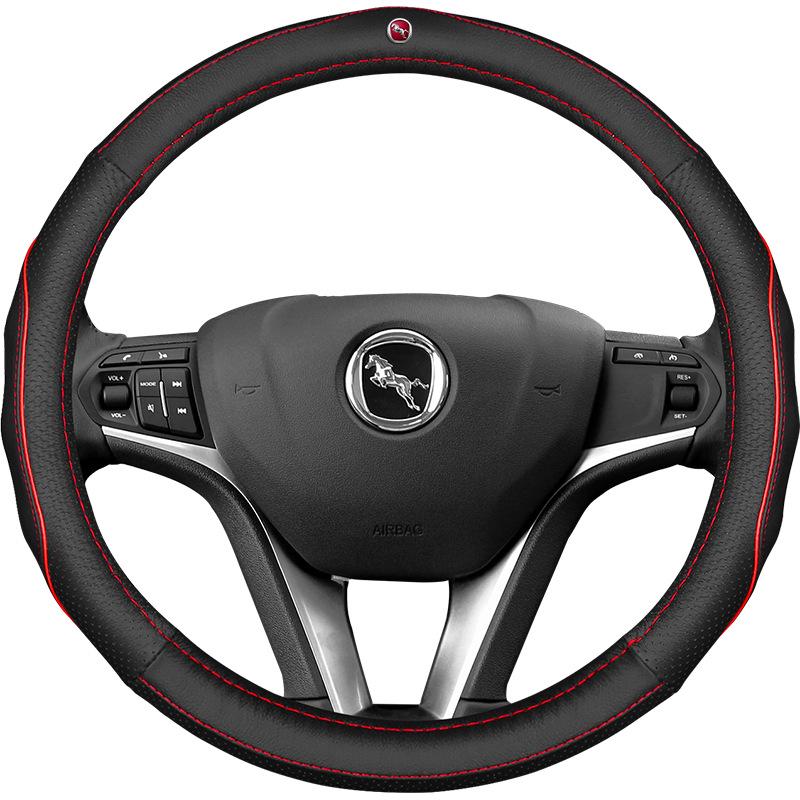 Чехол на руль для специального автомобиля Infiniti - Натуральная кожа, Замша, Углеволокно, Универсальный, Дышащий, Всесезонный