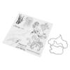 Clear Stamps  Carbon Steel Material Transparent Printing Appearance Decorative Reusable  Cutti