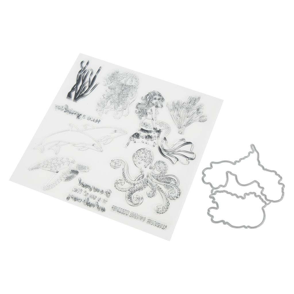 Clear Stamps  Carbon Steel Material Transparent Printing Appearance Decorative Reusable  Cutti