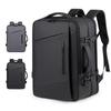 Men's Business Backpack: High-End, Expandable, Large Capacity, Water-Repellent Laptop Bag with Leather Film