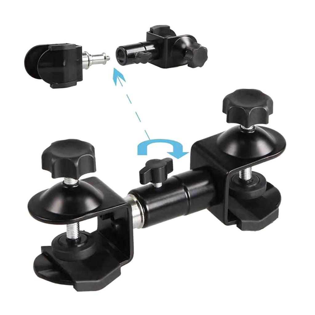 Двусторонний U-образный зажим для штатива камеры, зонта, крепление, водонепроницаемый штатив для фотокамеры, аксессуар для зеркальной фотокамеры