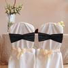 Chair Back Band Reusable Long-lasting Elegant Sequin Chair Band for Wedding Banquet Party Decoratuin