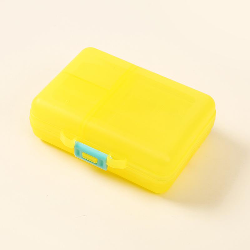 Portable 9-Compartment Transparent Pill Box with Moisture-Proof Seal and Logo