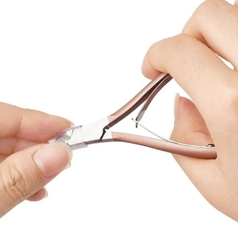 Nail Cuticle Pusher Tweezers Scissors Dead Skin Remover Manicure Beauty Tools Beauty Nail Clippers