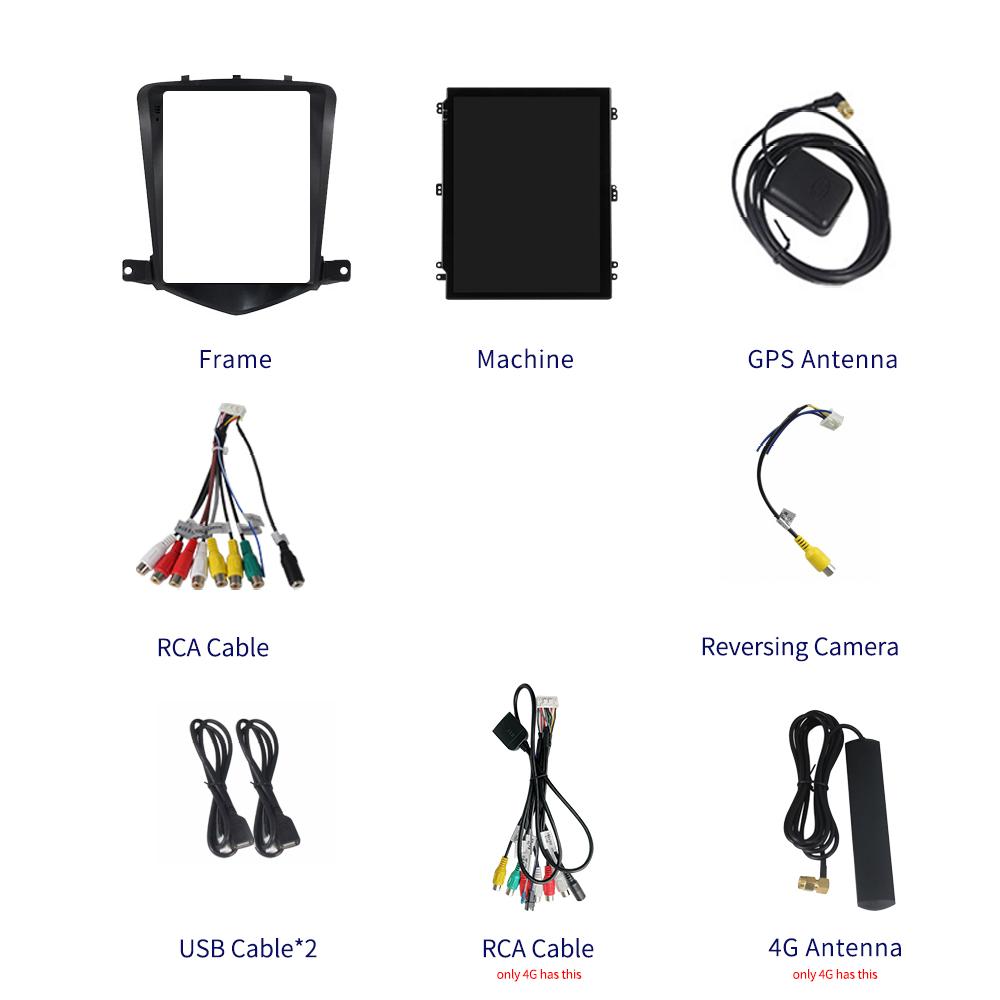 For Chevrolet Cruze J300 2008-2012 9.7" Android Car Radio Multimedia Player GPS 2din Carplay Auto Stereo WIFI Head Unit 2+32GB