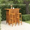 VidaXL 3-piece Garden Bar Set Solid Acacia Wood