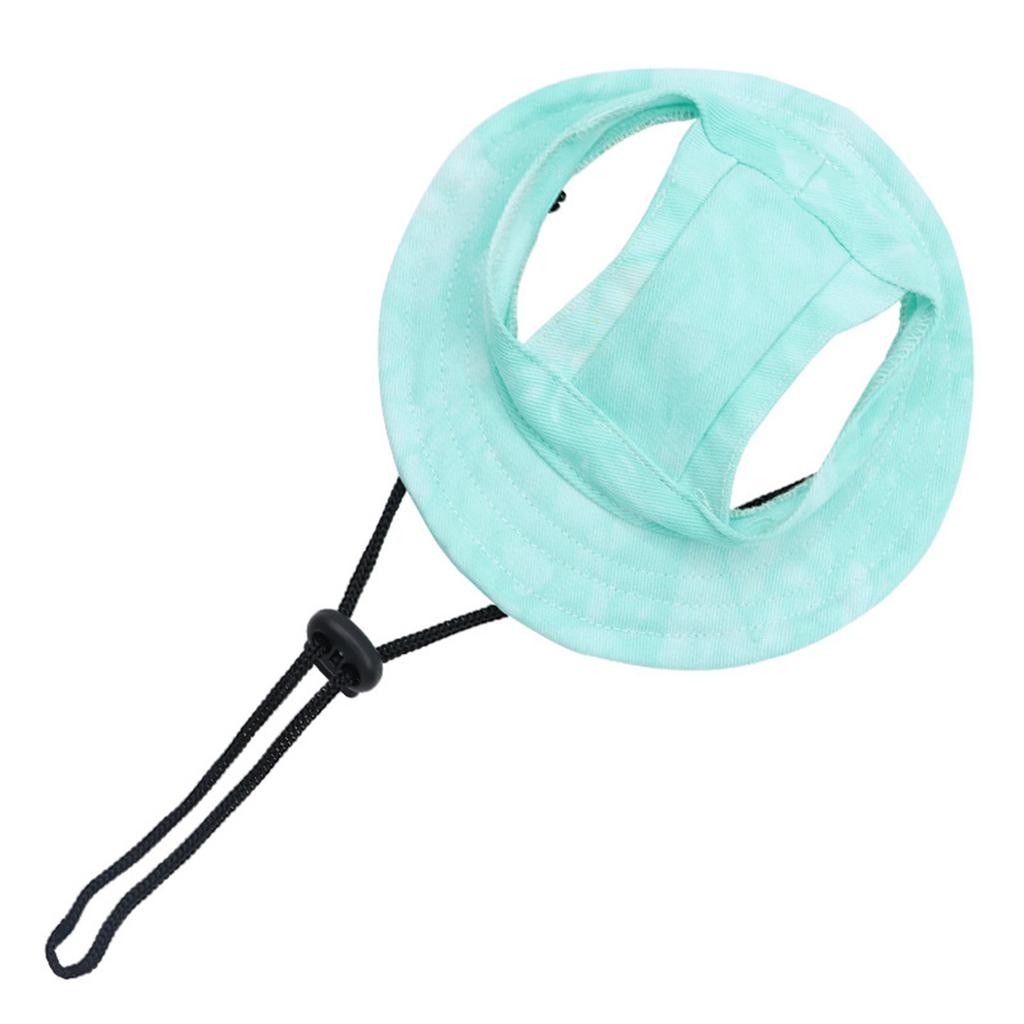 Персонализированная вышивка на заказ Питомец - линяющий Открытые уши Регулируемая веревочная пряжка Панама Кошка Собака Солнечная шляпа Маленькая собака Солнечная шляпа