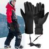 Heated Gloves for Women USB Heating Anti Slip Warming Gloves Waterproof Screen Touchable Heated Mittens Windproof Winter