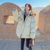 Fashionable Oversized Winter Jacket for Women Thick Cotton Coat with Bread Shape Workwear Outerwear