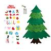 DIY Felt Christmas Tree for Toddlers Wall Hanging Christmas Tree Kit Interactive Kids DIY Crafts for Holiday Party Supplies