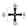 Multi-function Cross Spanner Mini Portable Three Hexagonal Internal Triangle Key Plumber's Spanner Quality Maintenance Tools