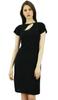 Women's Cap Sleeve Dress Keyhole Cutout Neckline Bodycon Chic Dresses