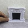 Mini Fireplace Model Toy for 1:12 Doll Houses Realistic Pretend Play Display Fireplaces European Style Hearth Model Accessories Photography Prop