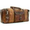 Goat Leather Men Travel Gym Bag Luggage Duffel Genuine New Vintage Brown New