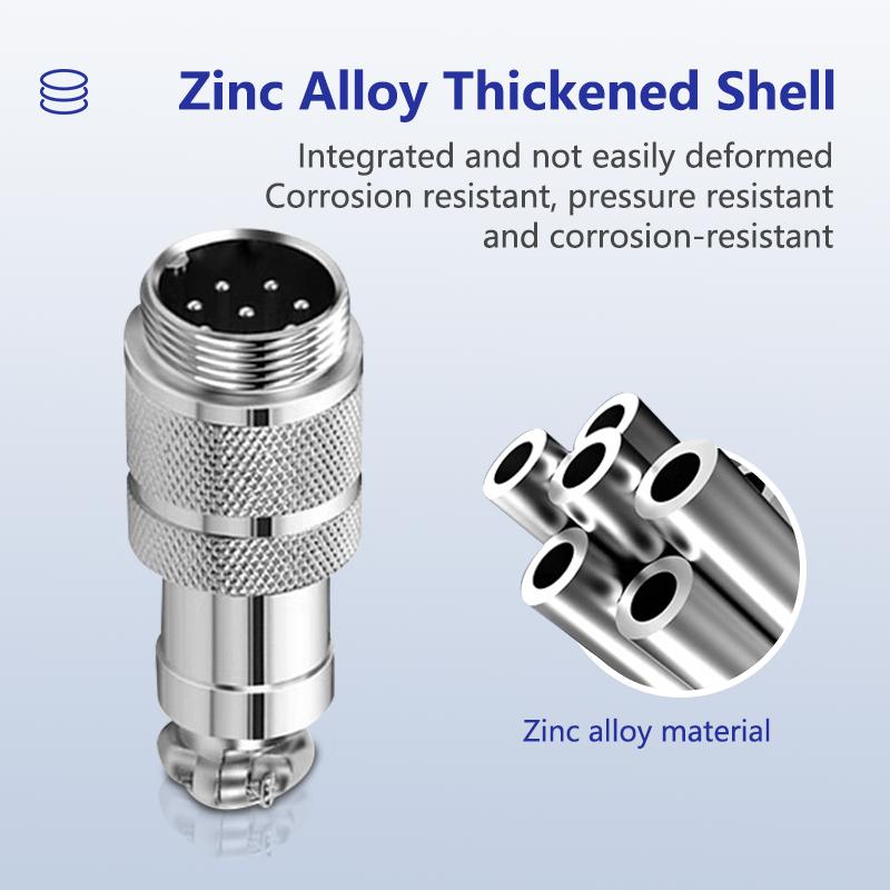 GX12 Connector 2Pin 3Pin 4Pin 5Pin 6Pin 7Pin Male & Female 12mm Panel Aviation Plug Circular Connector Socket