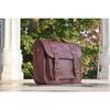 Vintage Goat Leather Messenger Shoulder Backpack Laptop Bag Satchel Convertible