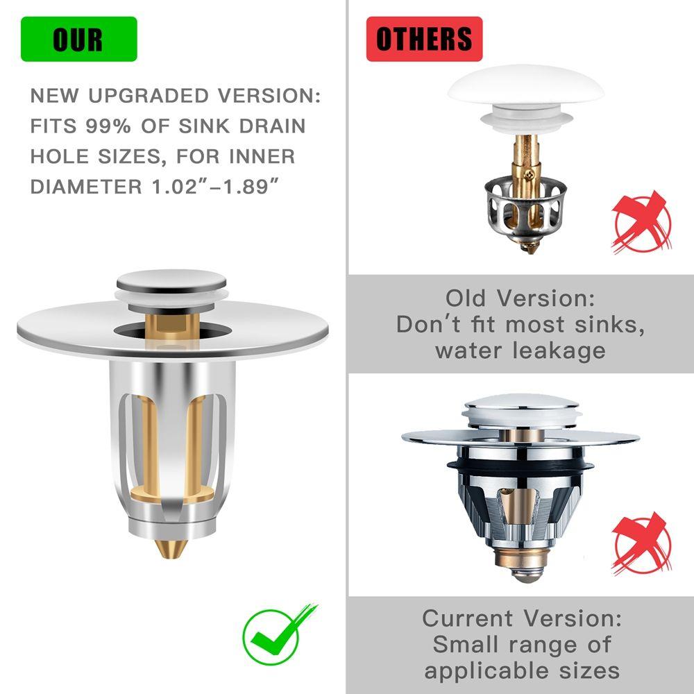 Sealing Drainage for Shower Room Sink Drain Cover Hair Catcher Pop-up Sink Drain Floor Drain