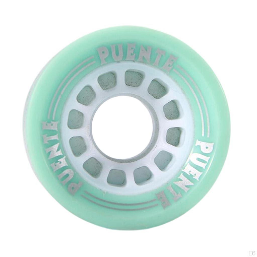 4 Pieces Longboard Skateboard Wheels 70x51mm Hardness Wheel Bearings And Spacer Set Board