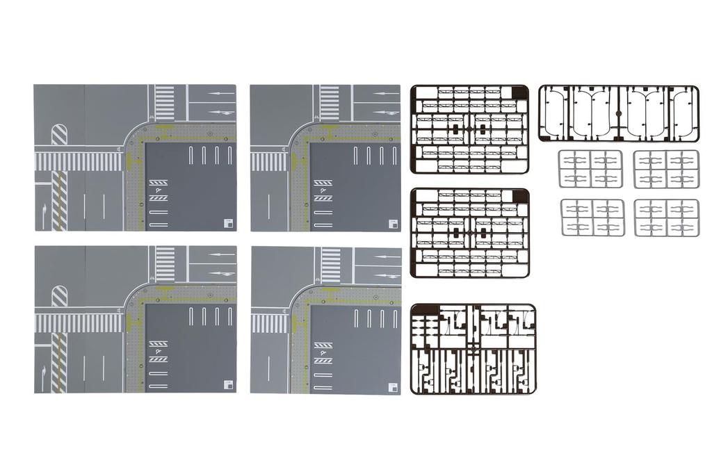 KATO N Gauge Unitram Expansion Set Street Corner Railway Model Supplies 40-823