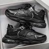 Summer Men's Shoes New Breathable Shoes Men's Trend Versatile Thick-soled Heightening Sports Shoes Casual Black Dad Trendy Shoes
