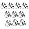 10Pieces Black PTT Earpiece Earphone Headset Mic For Baofeng UV-5X 5R TYT Ham Two-way Radio Walkie