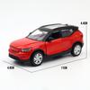 1/39 XC40 SUV Toy Car for Children MSZ Diecast Hybrid Vehicle Miniature Pull Back Free Wheels Collection Gift for Boys