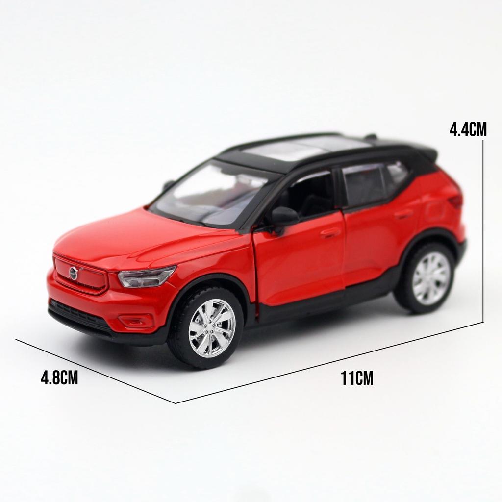 1/39 XC40 SUV Toy Car for Children MSZ Diecast Hybrid Vehicle Miniature Pull Back Free Wheels Collection Gift for Boys