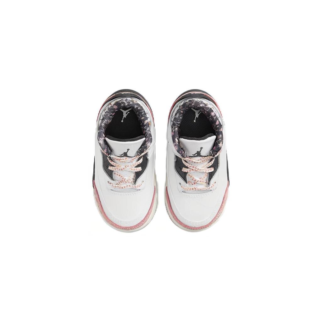 Air Jordan 3 Retro TD Vintage Floral Baby Sneakers White Anthracite Red-Stardust FQ9175-100