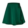 IHUASU Women's Satin Halter High Waist Tie A-Line Skirt Solid Acetate Wrap Skirt