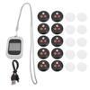 Wireless Calling System Caregiver Pager with 10 Call Buttons 1 Receiver 433.92MHz Restaurant Paging System for Clinic