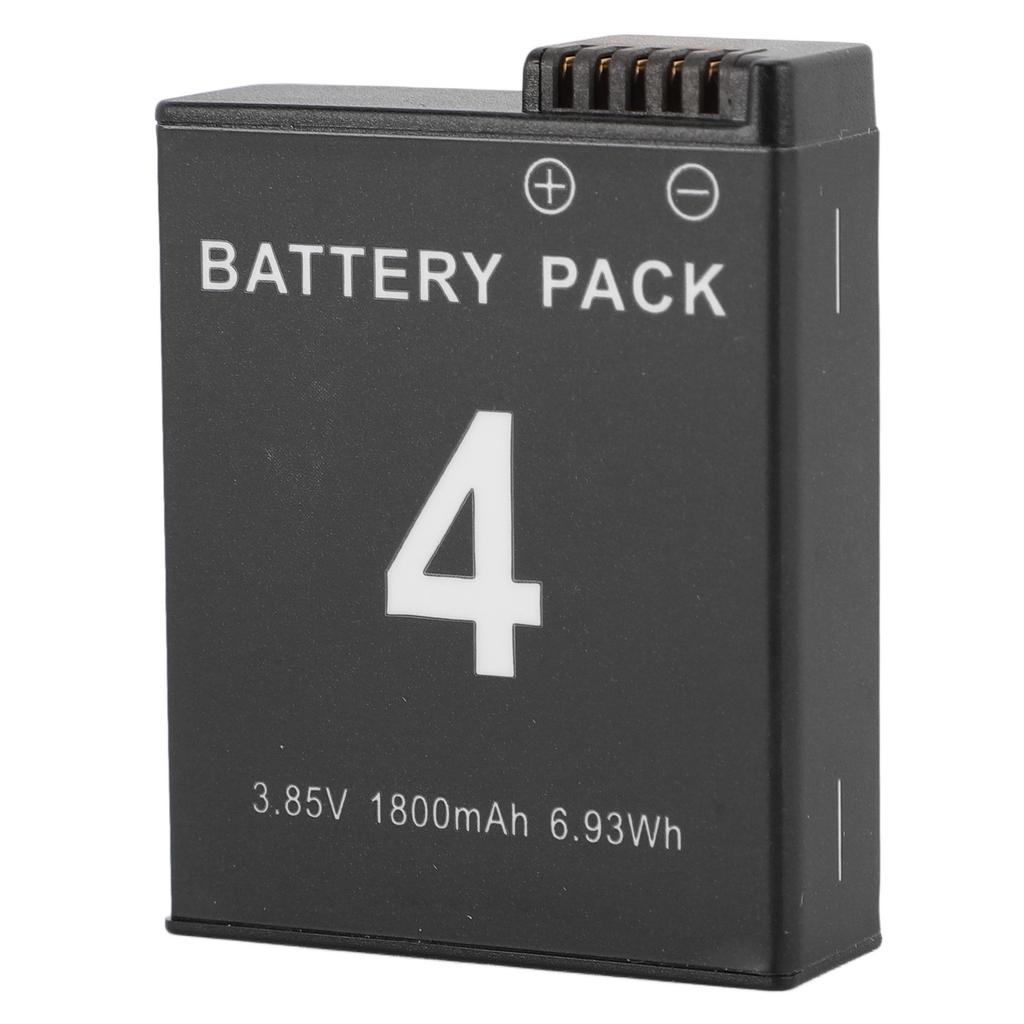 Battery Replacement for Osmo Action 3 4 Camera 3 Slots Quick Charger 2PCS 1800mAh Battery Type C