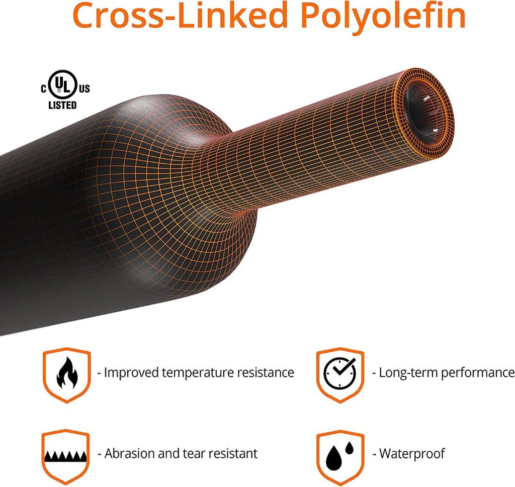 127-1060 Pcs 2:1 Heat Shrink Tube Shrinking Assorted Polyolefin Insulation Sleeving Wire Cable Sleeves Wrap