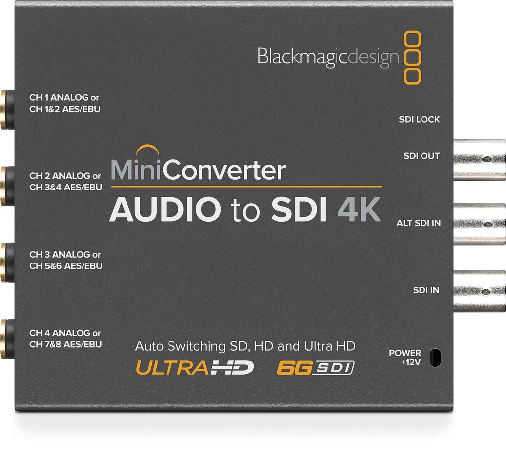Blackmagic Design Converter Mini Converter Audio To SDI 4K 002775