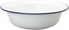 Nodahoro Wash Basin Enamel 4L Hot Water Basin Footbath Made In Japan White Border Navy
