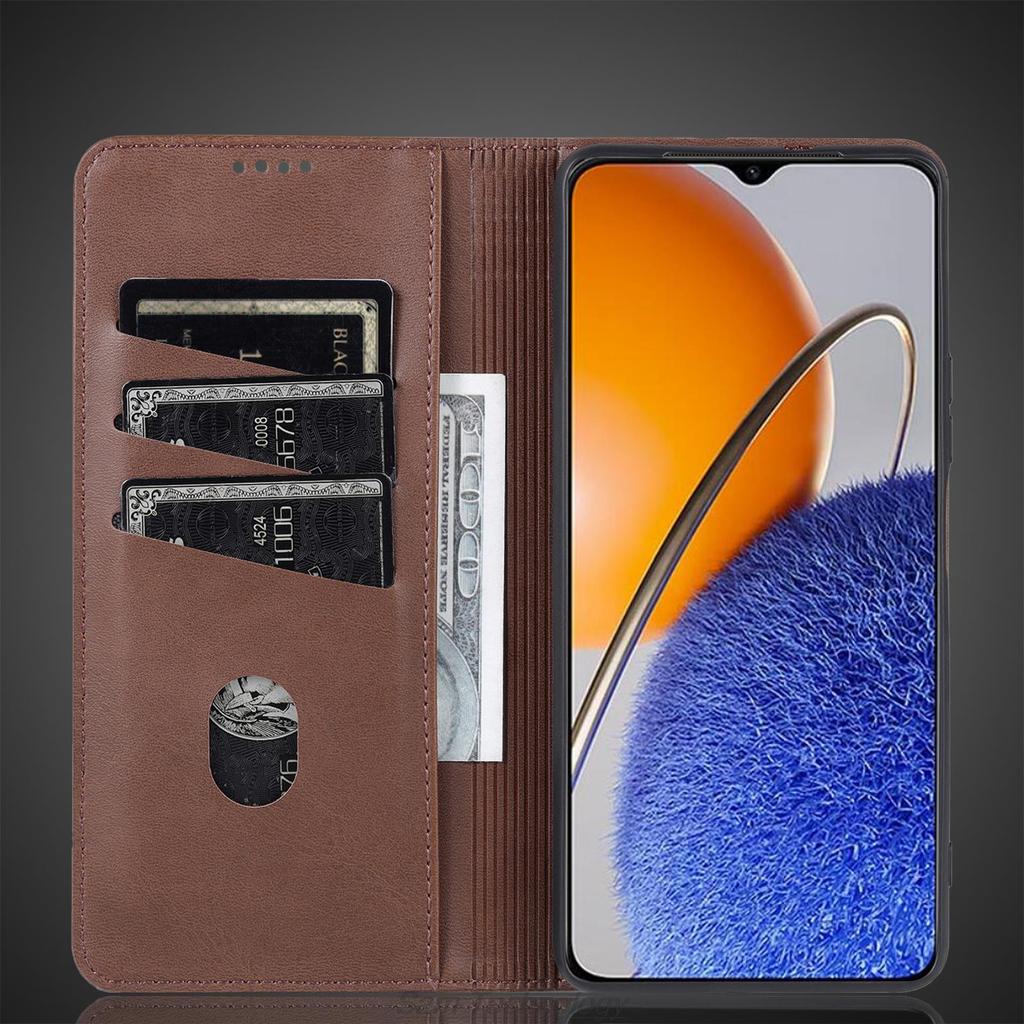 Deluxe Magnetic Adsorption Leather Fitted Case for Huawei Nova Y61 Y 61 Flip Cover Protective Case Capa Fundas Coque