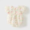 Romper Jumpsuit Bodysuit Floral Flower Baby Newborn Girl Summer Headband Set White One Size [Misia Luxury] [27165-27168]