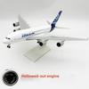 1/240 Scale Display 380 Prototype Airlines Airbus 30CM Souvenir A380 Kid Toy Resin Replica with Wheels Airplane Model Collection