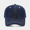 Solid Color Denim Baseball Cap for Women Korean Casual Duckbill Cap for Men Summer Sun Protection Cap