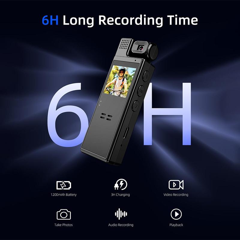 Smart Recorder - 180 Degree Rotatable Lens, Handheld Pocket Camera, USB Charging, Perfect Gift for Holidays and Birthdays (SD Card Not Included)