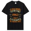 Birthday Vintage 1963 Old Gifts Vintage T-Shirts Summer Graphic Tshirt Streetwear Clothing Oversized Tshirt
