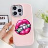 LZ18 Lips Kiss Soft Phone Case for Samsung S24 Ultra S23 Plus S21 FE A16 A54 A34 A05s A06 Infinix Hot 40 30i Lens Protection Shockproof Cover