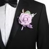 Simple Groom Rose Boutonniere Delicate Wedding Accessories Wedding Suit Corsage  Western